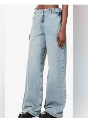 Good American Light Blue Wide-Leg High-Rise Jeans Size Sm Nwot